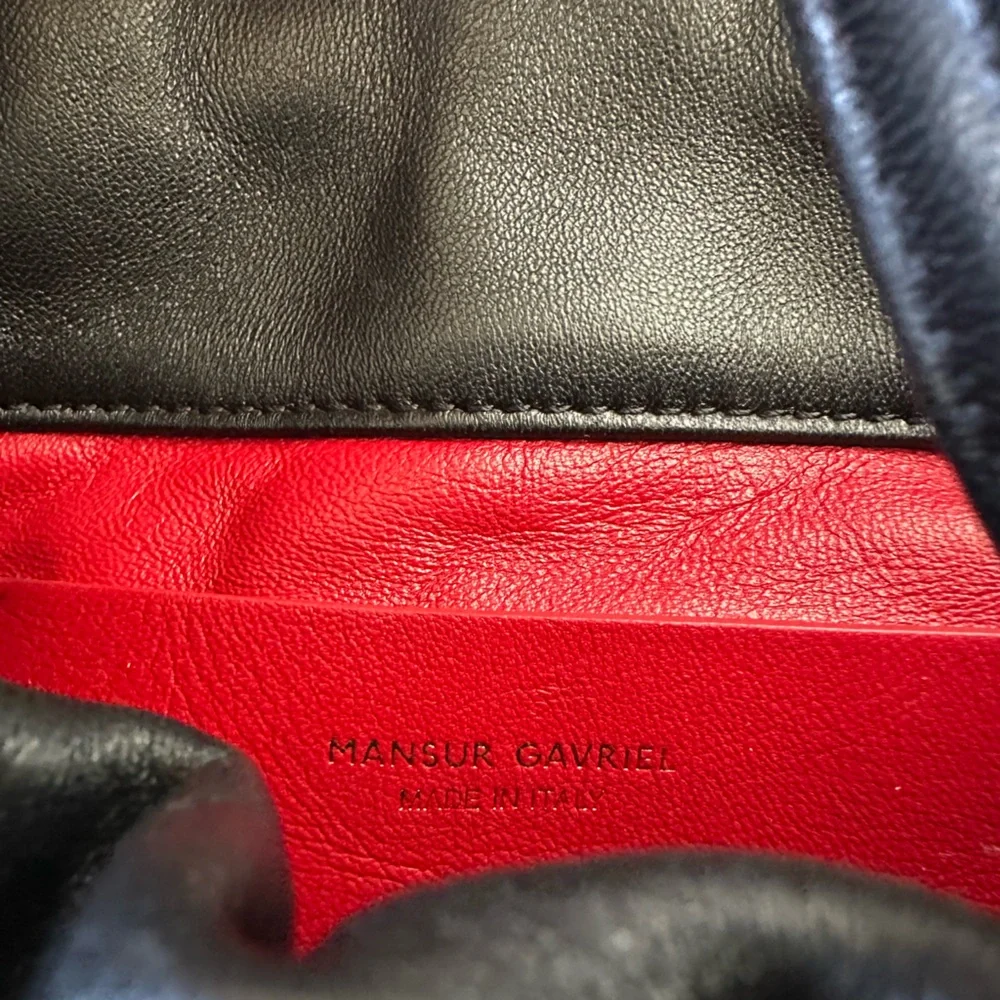 Mansur Gavriel Mini Bloom Crossbody Bag Black - Picture 10 of 15